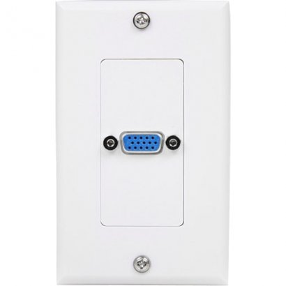 StarTech.com Single Outlet 15-Pin Female VGA Wall Plate White VGAPLATE