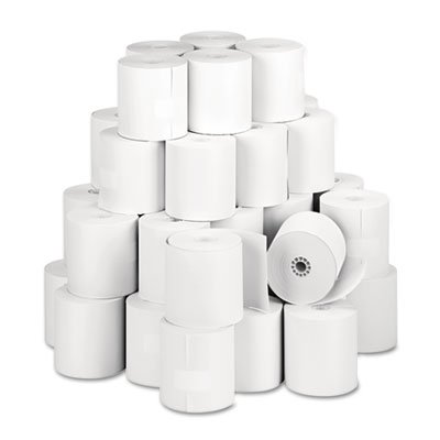 Pm Company 5213 Single Ply Thermal Cash Register/POS Rolls, 3 1/8" x 273 ft., White, 50/Ctn PMC05213