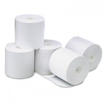 UNV35764 Single-Ply Thermal Paper Rolls, 3 1/8" x 273 ft, White, 50/Carton UNV35764