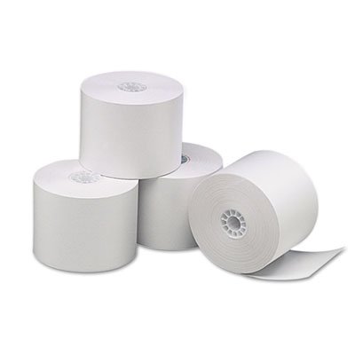 UNV35761 Single-Ply Thermal Paper Rolls, 2 1/4" x 85 ft, White, 3/Pack UNV35761