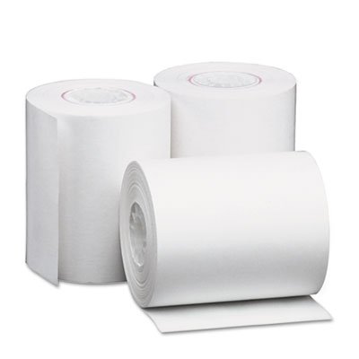 UNV35760 Single-Ply Thermal Paper Rolls, 2 1/4" x 80 ft, White, 50/Carton UNV35760