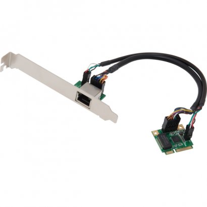 SYBA Single Port Gigabit Mini PCI-e Network Card 1-port RJ-45 1000Mbps 1000BASE-T SI-MPE24043