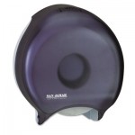 SAN R2000TBK Single-Roll Jumbo Bath Tissue Dispenser, 10 1/4 x 5 5/8 x 12, Black Pearl SJMR2000TBK