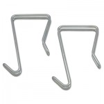 CHSNGL Single Sided Partition Garment Hook, Silver, Steel, 2/PK ALECH1SR