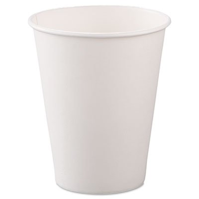 Dart 378W-2050 Single-Sided Poly Paper Hot Cups, 8oz, White, 50/Bag, 20 Bags/Carton SCC378W2050