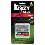 Krazy Glue Single-Use Tubes w/Storage Case, 0.07 oz, 4/Pack EPIKG58248SN