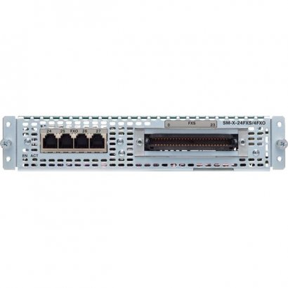 Cisco Single-Wide High Density Analog Voice Service Module with 24 FXS and 4 FXO SM-X-24FXS/4FXO=