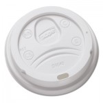 DL9540 Sip-Through Dome Hot Drink Lids for 10 oz Cups, White, 100/Pack, 1000/Carton DXEDL9540CT