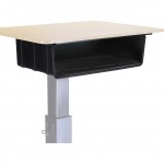 Lorell Sit-to-Stand School Desk Large Book Box 00077