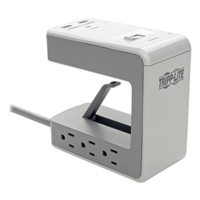 Tripp Lite Six-Outlet Surge Protector with Two USB-A and One USB-C Ports, 8 ft Cord, 1080 Joules