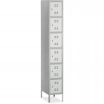 Six-Tier Two-tone Box Locker with Legs 5524GR