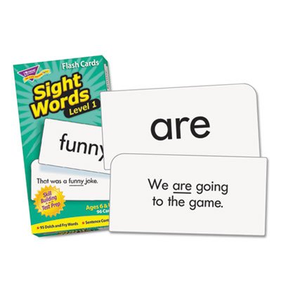 Skill Drill Flash Cards, 3 x 6, Sight Words Set 1 TEPT53017