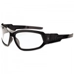 Ergodyne Skullerz Loki Safety Glasses/Goggles, Black Frame/Clear Lens, Nylon/Polycarb EGO56000