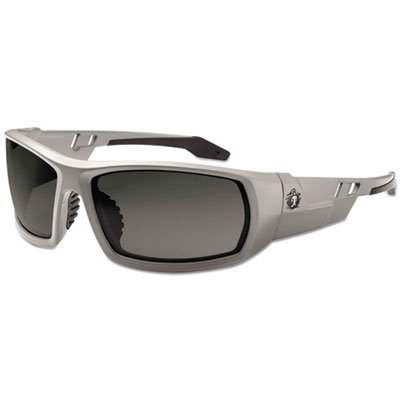 Ergodyne Skullerz Odin Safety Glasses, Gray Frame/Smoke Lens, Nylon/Polycarb EGO50130