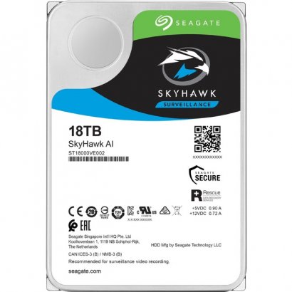 Seagate SkyHawk AI Hard Drive ST18000VE002-20PK