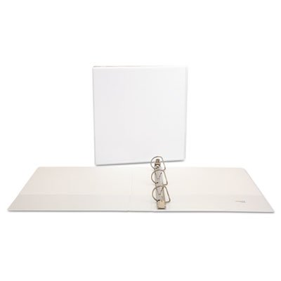 UNV20744 Slant-Ring Economy View Binder, 1-1/2" Capacity, White UNV20744