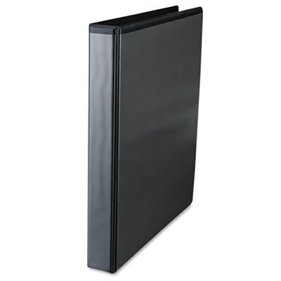 UNV20741 Slant-Ring Economy View Binder, 1" Capacity, Black UNV20741