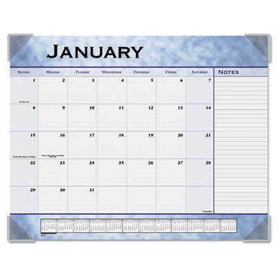 At-A-Glance Slate Blue Desk Pad, 22 x 17, Slate Blue , 2016 AAG89701