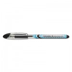 SchneiderA Slider Stick Ballpoint Pen, 1.4 mm, Black Ink, Black/Silver Barrel, 10/Box RED151201
