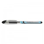 SchneiderA Slider Stick Ballpoint Pen, 1.4 mm, Black Ink, Black/Silver Barrel, 10/Box RED151201