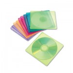 IVR81910 Slim CD Case, Assorted Colors, 10/Pack IVR81910