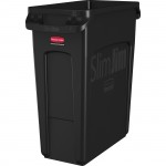Rubbermaid Commercial Slim Jim 16G Vented Container 1955959CT