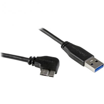 StarTech Slim Micro USB 3.0 Cable - Right-angle Micro-USB - 1m (3ft) USB3AU1MRS
