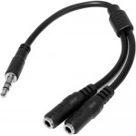 StarTech Slim Stereo Splitter Cable - 3.5mm Male to 2x 3.5mm Female MUY1MFFS