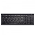 Kensington K72357US Slim Type Standard Keyboard, 104 Keys, Black/Silver KMW72357