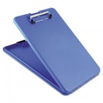 Saunders SlimMate Storage Clipboard, 1/2" Capacity, Holds 8 1/2w x 12h, Blue SAU00559