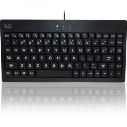 Adesso SlimTouch 110 - 3-Color Illuminated Mini Keyboard AKB-110EB