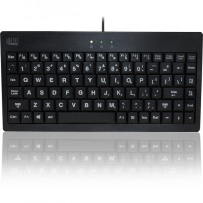 Adesso SlimTouch 110 - 3-Color Illuminated Mini Keyboard AKB-110EB