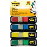 Post-It Flags 6834 Small Page Flags in Dispensers, Four Colors, 35/Color, 4 Dispensers/Pack MMM6834