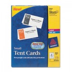 Avery Small Tent Card, White, 2 x 3 1/2, 4 Cards/Sheet, 160/Box AVE5302