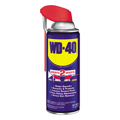 WD-40 WDC 490040 Smart Straw Spray Lubricant, 11 oz. Aerosol Can, 12/Carton WDF490040