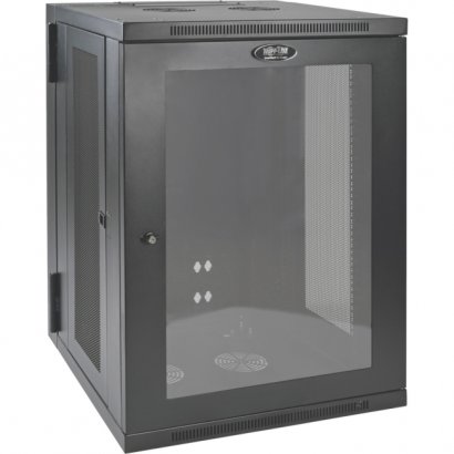 Tripp Lite SmartRack 18U Low-Profile Switch-Depth WallMount Rack Enclosure Cabinet SRW18USG