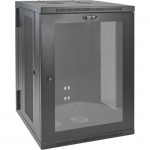 Tripp Lite SmartRack 18U Low-Profile Switch-Depth WallMount Rack Enclosure Cabinet SRW18USG