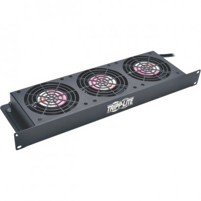 Tripp Lite SmartRack 1U Fan Tray, 3 120V High-Performance Fans, 210 CFM, 5-15P Plug SRFAN1U