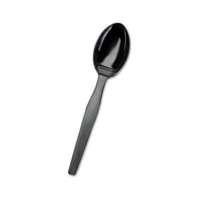 Dixie SmartStock Plastic Cutlery Refill, Spoons, Black, 40/Pack, 24 Packs/Carton DXESSS51