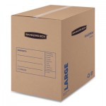 Bankers Box "7714001" SmoothMove Basic Moving Boxes, Large, Regular Slotted Container (RSC), 18" x 18" x 24", Brown Kraft/Blue