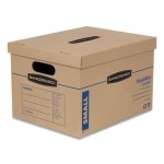 Bankers Box "7714203" SmoothMove Classic Moving and Storage Boxes, Small, Half Slotted Container (HSC), 15 x 12 x 10, Brown
