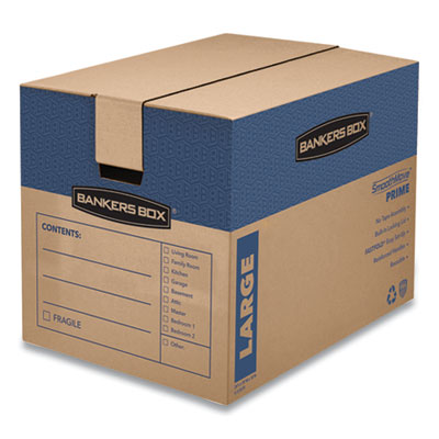 Bankers Box "0062901" SmoothMove Prime Moving and Storage Boxes, Regular Slotted Container (RSC), 24" x 18" x 18", Brown Kraft