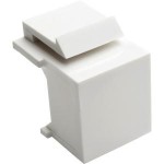 Snap-In Blank Keystone Jack Insert, White, 10 Pack N040-010-WH