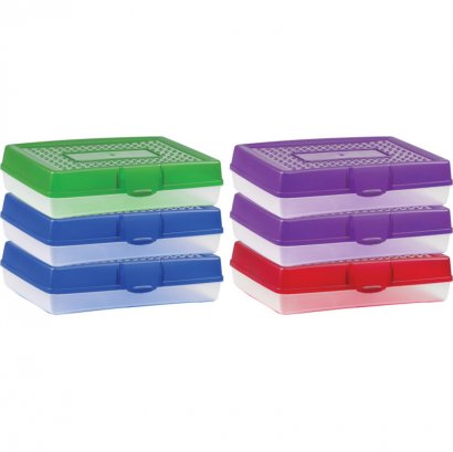 Storex Snap Lid Large Pencil Box 61645U06C