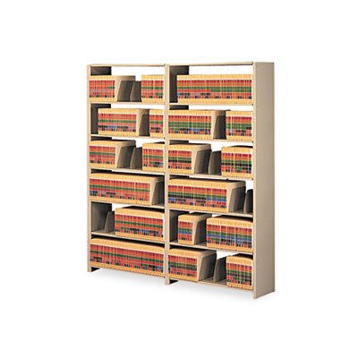 Tennsco Snap-Together Seven-Shelf Closed Add-On Unit, Steel, 48w x 12d x 88h, Sand TNN128848ACSD