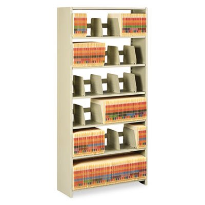 Tennsco Snap-Together Steel Six-Shelf Closed Starter Set, 36w x 12d x 76h, Sand TNN1276PCSD