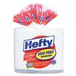 Hefty PAC D28100 Soak Proof Tableware, Foam Plates, 8 7/8" dia, 100/Pack RFPD28100CT