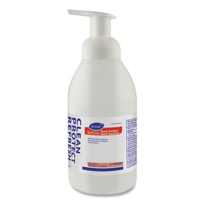 Diversey Soft Care Instant Foam Hand Sanitizer, 532 mL Pump Bottle, Clear,Alcohol,6/Carton DVO100930835