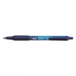 BIC Soft Feel Ballpoint Retractable Pen, Blue Ink, 1mm, Medium, Dozen BICSCSM11BE