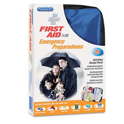 Physicianscare Soft-Sided First Aid and Emergency Kit, 105 Pieces/Kit ACM90168